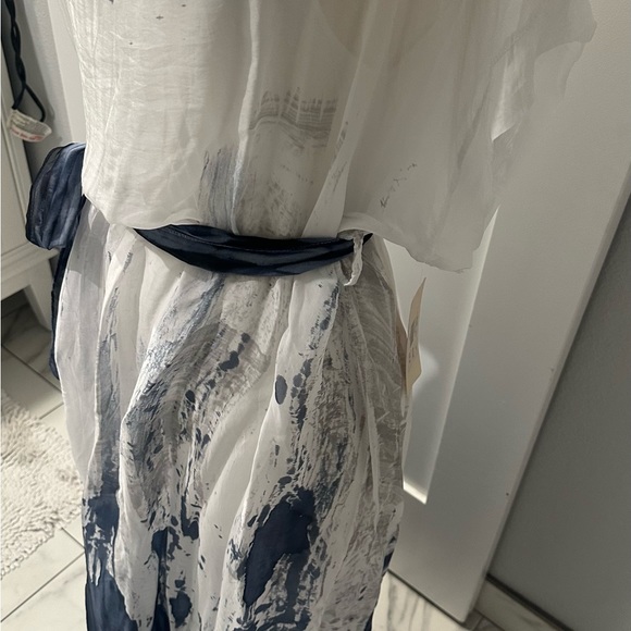 Silk Ruffle layered maxi dress - Picture 3 of 7